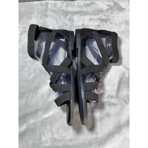 Torrid Womens shoes 8.5WW Black Gladiator Stretch Sandals Pre-Owned - Picture 3 of 16